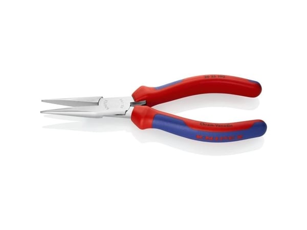 Knipex 30 25 190, Nesetang, 2,4 mm, 5 cm, Stål, Blå, Rød, 190 mm