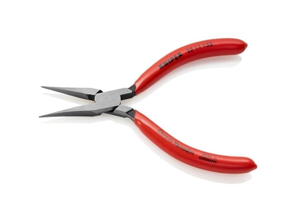 Knipex 32 11 135, Nesetang, 1,5 mm, 3,4 cm, Stål, Plast, Rød