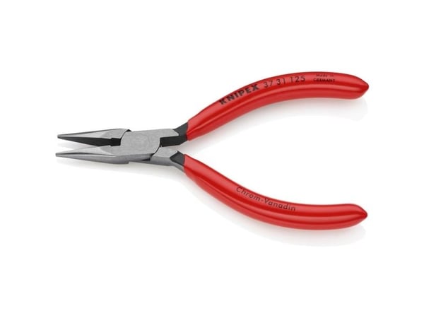 Knipex 37 31 125, Nesetang, 1,6 mm, 2,7 cm, Stål, Plast, Rød