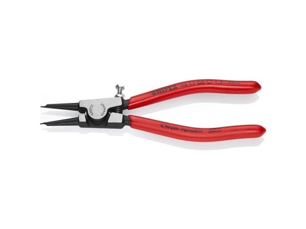 Knipex 46 11 G0, Låseringtang, Kromvanadiumstål, Plast, Rød, 140 mm, 87 g