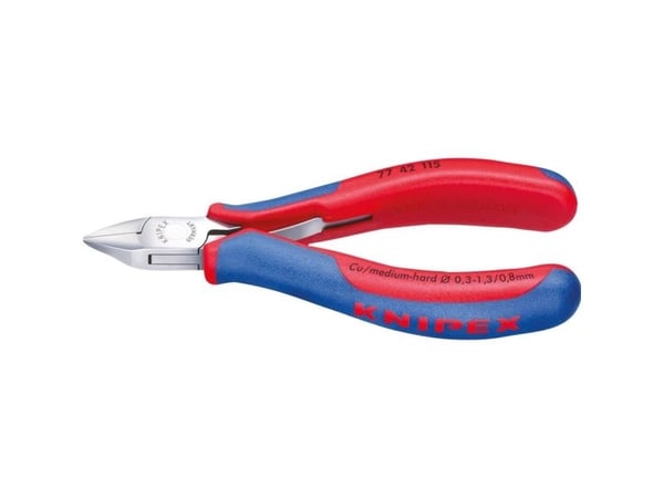 Knipex 77 42 130, Diagonal tang, 1,5 cm, 1,8 cm, 9,5 mm, 1,6 mm, Stål