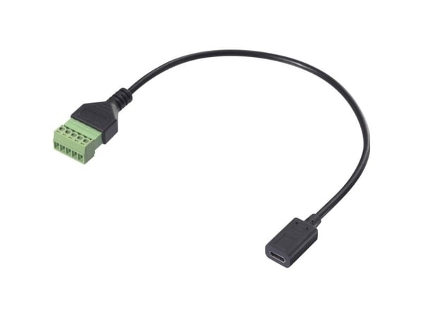 Renkforce USB-C® Adapterkabel [1x USB-C® bøsning - 1x Klemtilslutning] RF-6443954 30 cm PVC-kappi