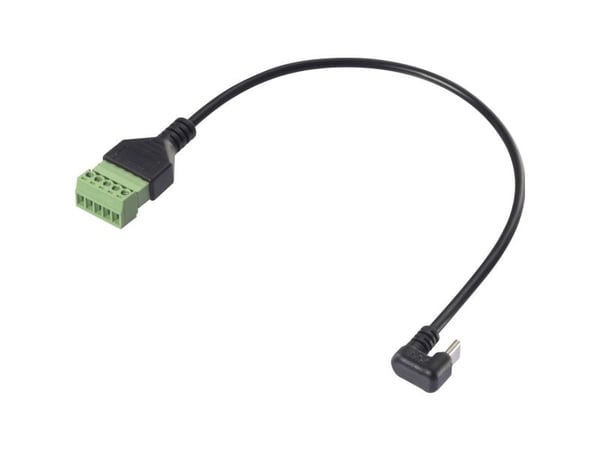Renkforce USB-C®-sovitinkaapeli [1x USB-C®-liitin - 1x puristusliitin] RF-6443970 30 cm PVC-vaippa