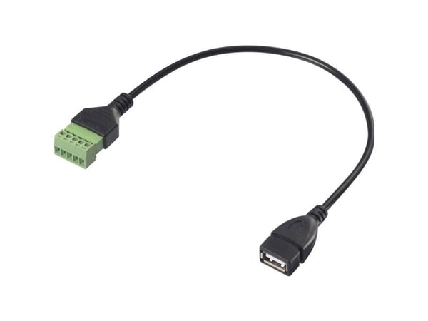 Renkforce USB 2.0-adapterkabel [1x 2.0-kontakt A - 1x terminaltilkobling] RF-6443968 30 cm (RF-6443968)