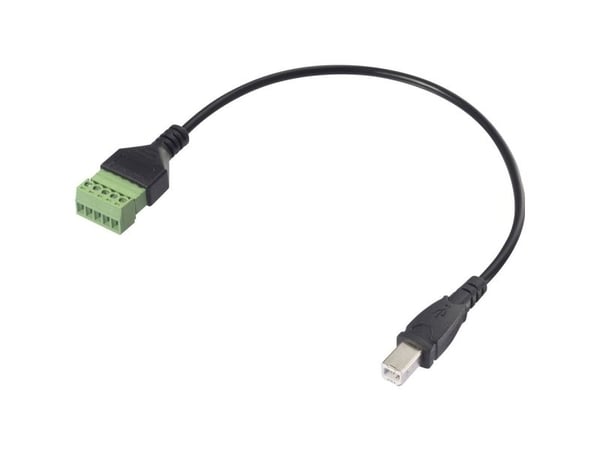 Renkforce USB 2.0-adapterkabel [1x 2.0-kontakt B - 1x terminaltilkobling] RF-6443964 30 cm (RF-6443964)