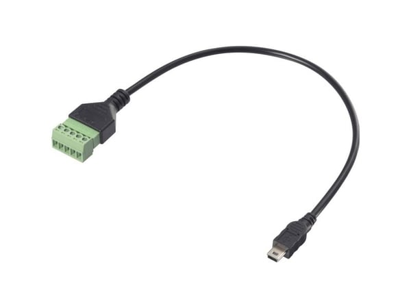 Renkforce USB 2.0-adapterkabel [1x 2.0-kontakt Mini-B - 1x klemmetilkobling] RF-6443960 30 (RF-6443960)