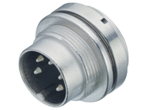 BINDER 09 0115 370 05, 6 A, 250 V, Hanstik, metallinen, IP67