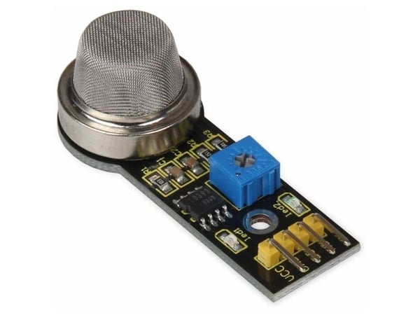 Joy-iT SEN-MQ4, Gass-sensor, Arduino/Raspberry Pi, Alle merker, Svart, 52 mm, 20 mm