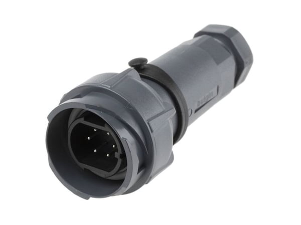 Bulgin PXP7011/06P/ST/0709 rundstiftkontakt, rett samlet polantall 6, Serie Buccaneer 7000 (1 stk)