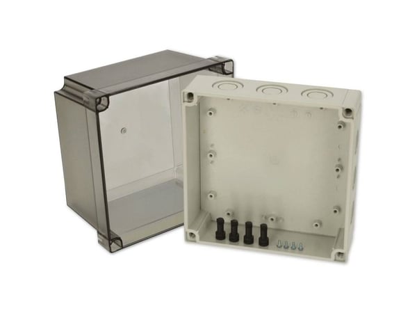 Fibox PCM 175/150 T Universalkabinet 180 x 180 x 150 Polykarbonaatti Gråhvid (RAL 7035) 1 stk