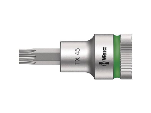 Wera 05003835001, Stikkontakt, 1/2", 1 hoder, T45, Kromvanadiumstål, Kromfarget