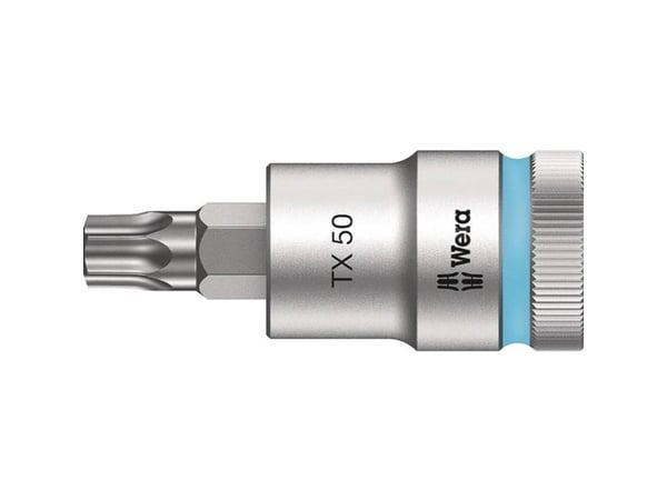 Wera 05003836001, Stikkontakt, 1/2", 1 hoder, T55, Kromvanadiumstål, Kromfarget