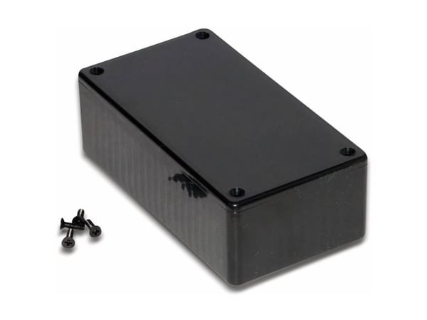 Hammond Electronics 1591CBK universal-kabinett euro-kabinett ABS sort