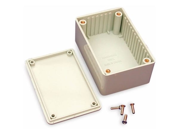 Hammond Electronics 1591LGY Eurokotelo 85 x 56 x 39 ABS Harmaa Valkoinen (RAL 7035) 1 kpl