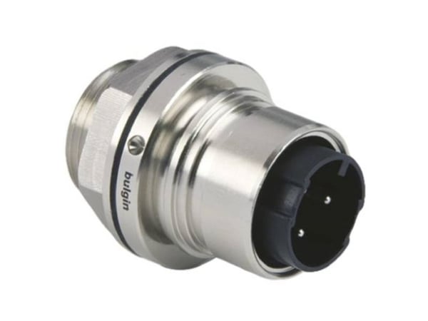 Bulgin PXM6012/03P/ST rund tilkoblingskontakt, innbygging, samlet poltall 2 + PE