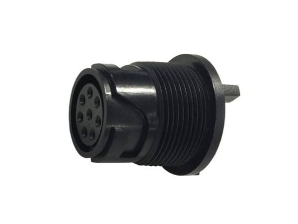 Bulgin PXP4013/03P/PC rundstiftkontakt, innbygging, samlet polantall 3, serie Buccaneer 4000 (1 stk)