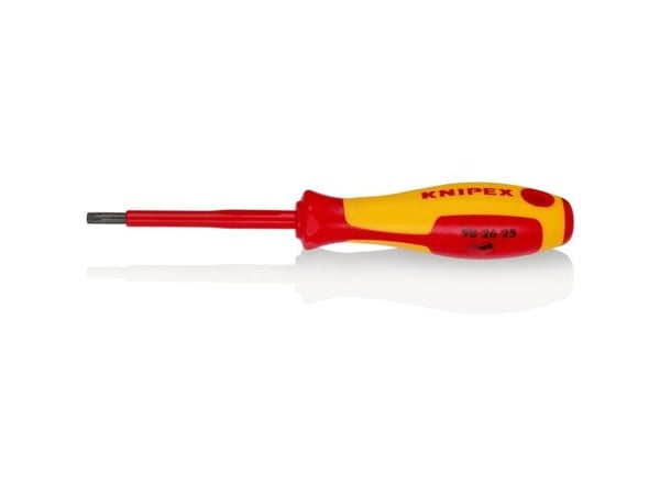 Knipex VDE kuusiokoloruuvinväännin Koko T 25 Terän pituus: 80 mm DIN EN 60900