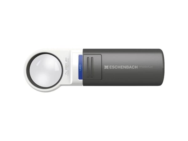 Eschenbach 151112, Batteri, AA, Håndholdt forstørrelsesglass, Sort, Hvit