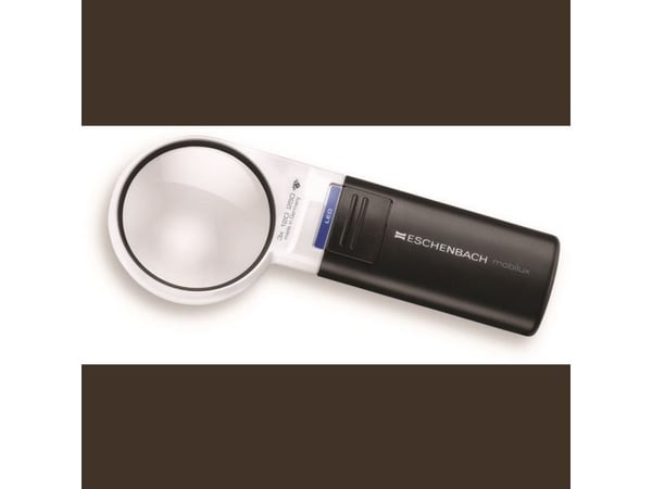 Eschenbach 15112 håndlupe med LED-belysning, forstørrelsesfaktor 3x, linsestørrelse Ø60 mm