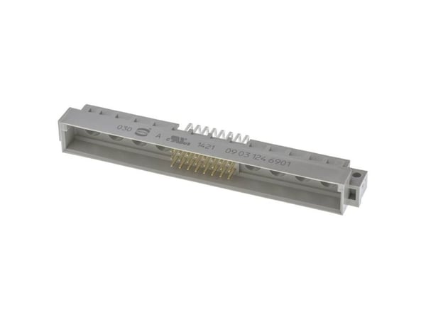 Harting 09 03 124 6901, DIN 24+8 Pin M, Grå, Termoplastisk harts, Kopparlegering, 20 mO, 1000 V