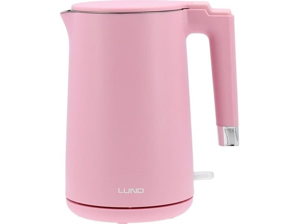 LUND elektrisk vattenkokare 1,5 l rosa Cool Touch