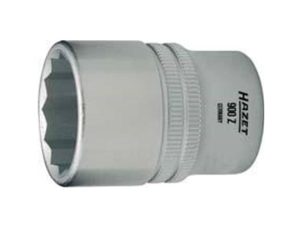 HAZET dobbel sekstants bits, innvendig firkant 12,5 mm (1/2") 900Z-17, nøkkelvidde 17 mm, lengde
