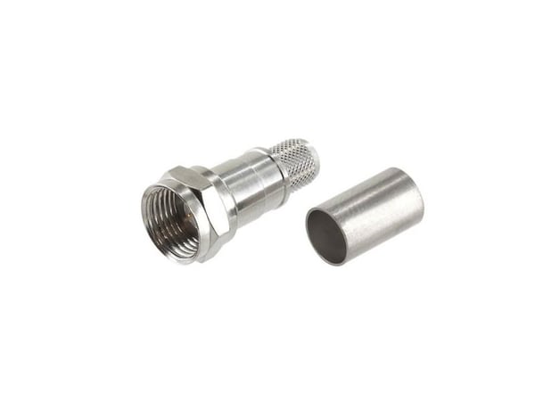 Telegärtner 100025625 100025625 F-kontakt Stickpropp, rak 75 Ω 1 st