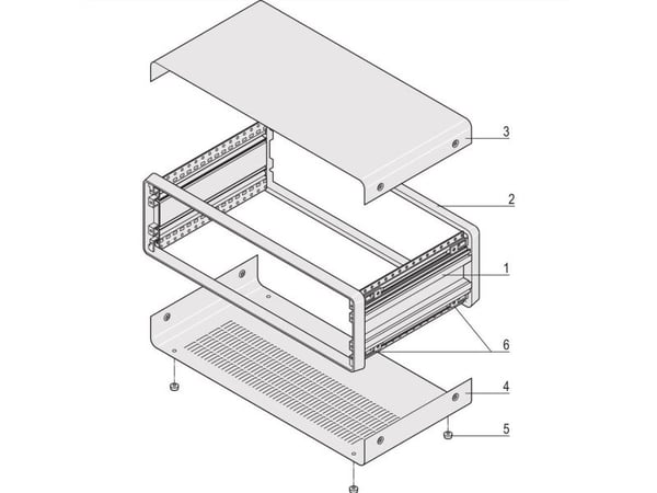 nVent SCHROFF 14575167 19 tommer installationskabinet Flerfarvet 1 stk