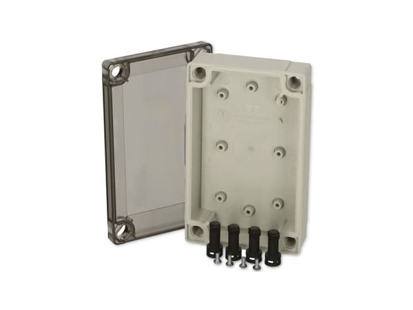 Fibox PC 100/35 LT 6012901 Universalkabinetti 130 x 80 x 35 Polykarbonaatti Gråhvid (RAL 7035) 1 stk