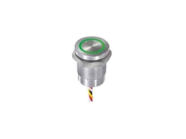 APEM CPB2110000KGSS Anturipainike 24 V 0,2 A Kosketus vihreä, punainen IP68, IP69K 1 kpl