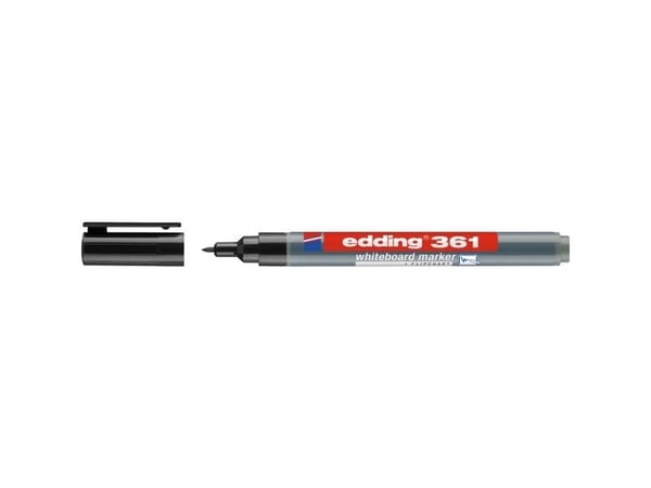Edding e-361, 1 stk, Sort, Sort, Grå, 1 mm