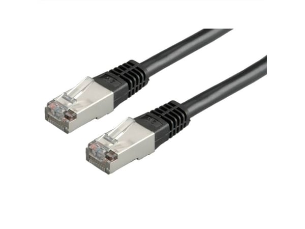 VALUE 21.99.1325, 0,5 m, Cat6, S/FTP (S-STP), RJ-45, RJ-45, Sort
