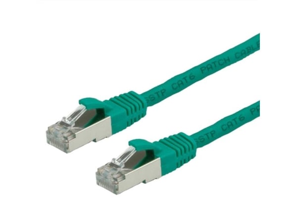 VALUE S/FTP Patch Cord Cat.6, halogen-free, green, 0.5 m, Vihreä