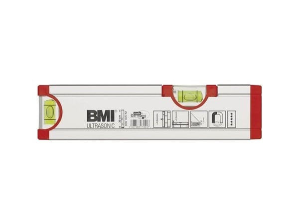 BMI magnet-vattenpass 20 cm ULTRASONIC 692020M med magnet 0,5 mm/m