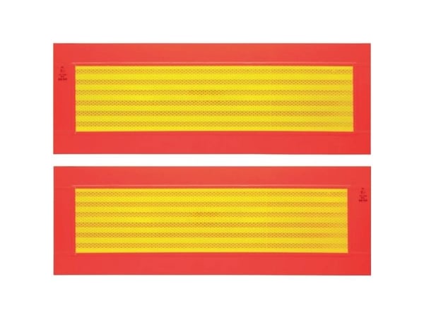IWH ECE 70 097607 varningsremsor orange (fluorescerande), gul reflekt. 1 st (L x B) 565 x 195 mm