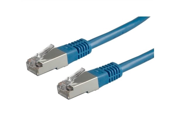 ROLINE 21.15.0384, 0,5 m, Cat5e, SF/UTP (S-FTP), RJ-45, RJ-45, Blå