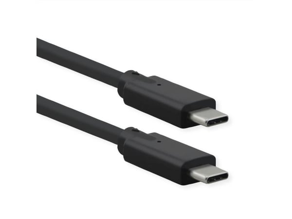 ROLINE 11.02.9072, 1,5 m, USB C, USB C, USB 3.2 Gen 2 (3.1 Gen 2), 20 Gbit/s, Sort