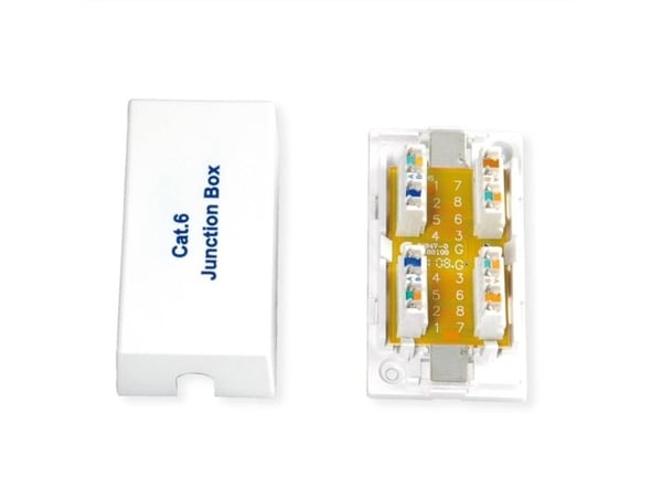 ROLINE Junction Box Cat.6, UTP, Vit, Plast