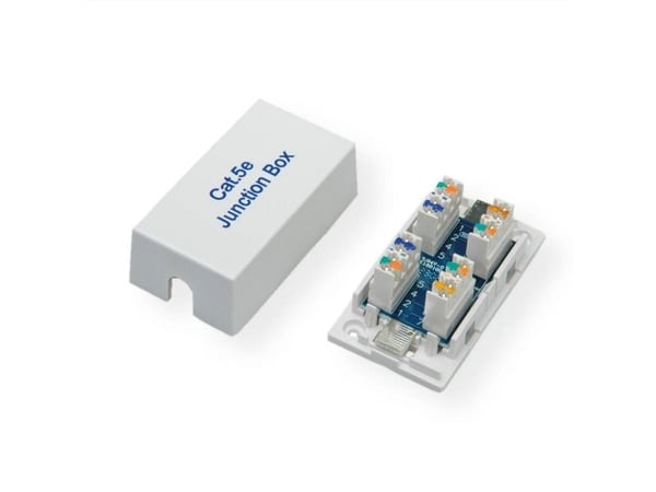 ROLINE Junction Box Cat.5e, UTP, Vit, Plast