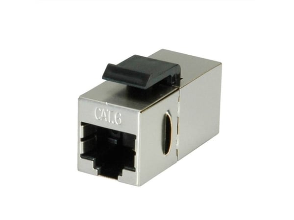Value RJ-45 Keystone Modular Coupler, Cat.6, shielded, Metalli