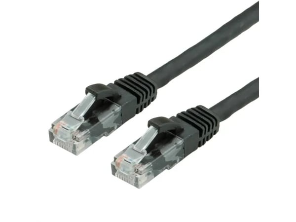 VALUE 21991085, 10 m, Cat6, U/UTP (UTP), RJ-45, RJ-45, Svart