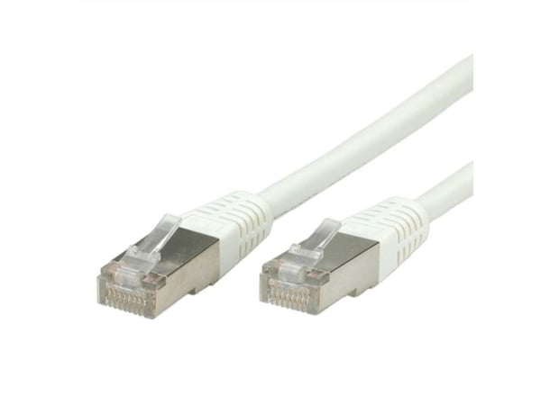 VALUE S/FTP (PiMF) Patch Cord, Cat.6, white 1 m, Valkoinen