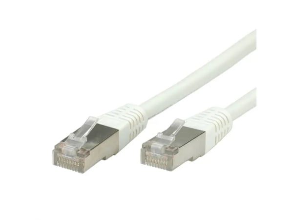 VALUE S/FTP (PiMF) Patch Cord, Cat.6, white 0.5 m, Hvit