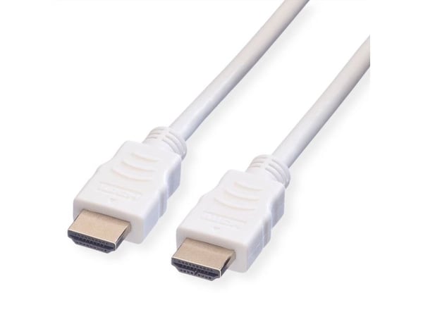 Value 11995703, 3 m, HDMI Type A (Standard), HDMI Type A (Standard), 1920 x 1080 piksler, Hvit