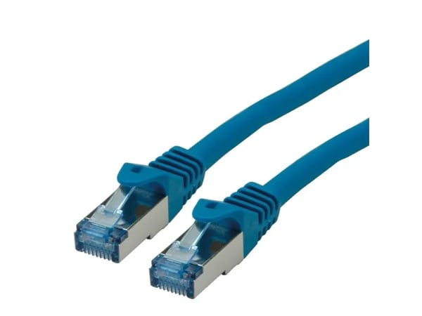 ROLINE 21152841, 1 m, Cat6a, S/FTP (S-STP), RJ-45, RJ-45, Blå