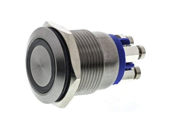 Bulgin MPI002/TE/BL/12 tryckgivare 24 V/DC 50 mA blå (Ø) 22 mm IP66, 1 st