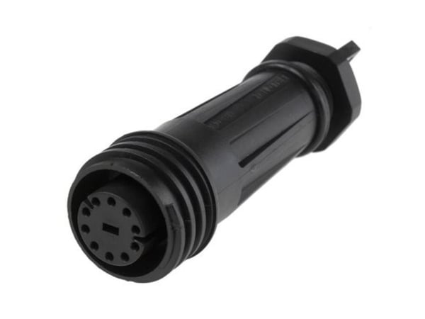 Bulgin PXA921/10/S rund tilkoblingskontakt, samlet poltal 10, 1 stk