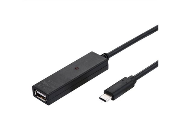Value 12.99.1113, 15 m, USB C, USB A, USB 2.0, 480 Mbit/s, Musta