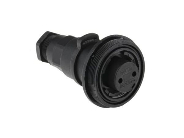Bulgin PX0737/S rundstikkontakt, rett, antall poler: 2, Serie PX (1 stk)