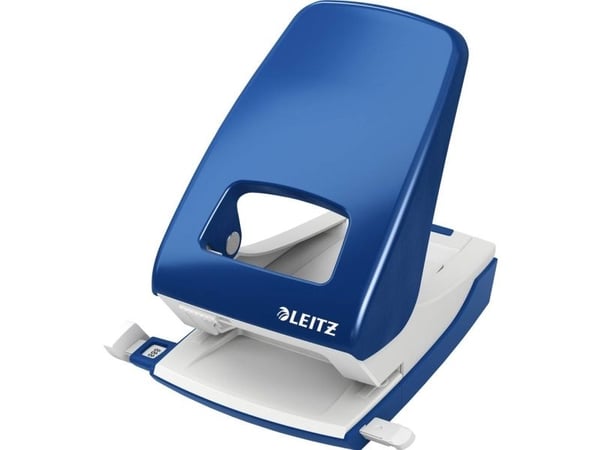 LEITZ arkivhålsstans Nexxt 5138 blå, stanskapacitet 40 ark, underdel i metall/plast (5138-00-35)
